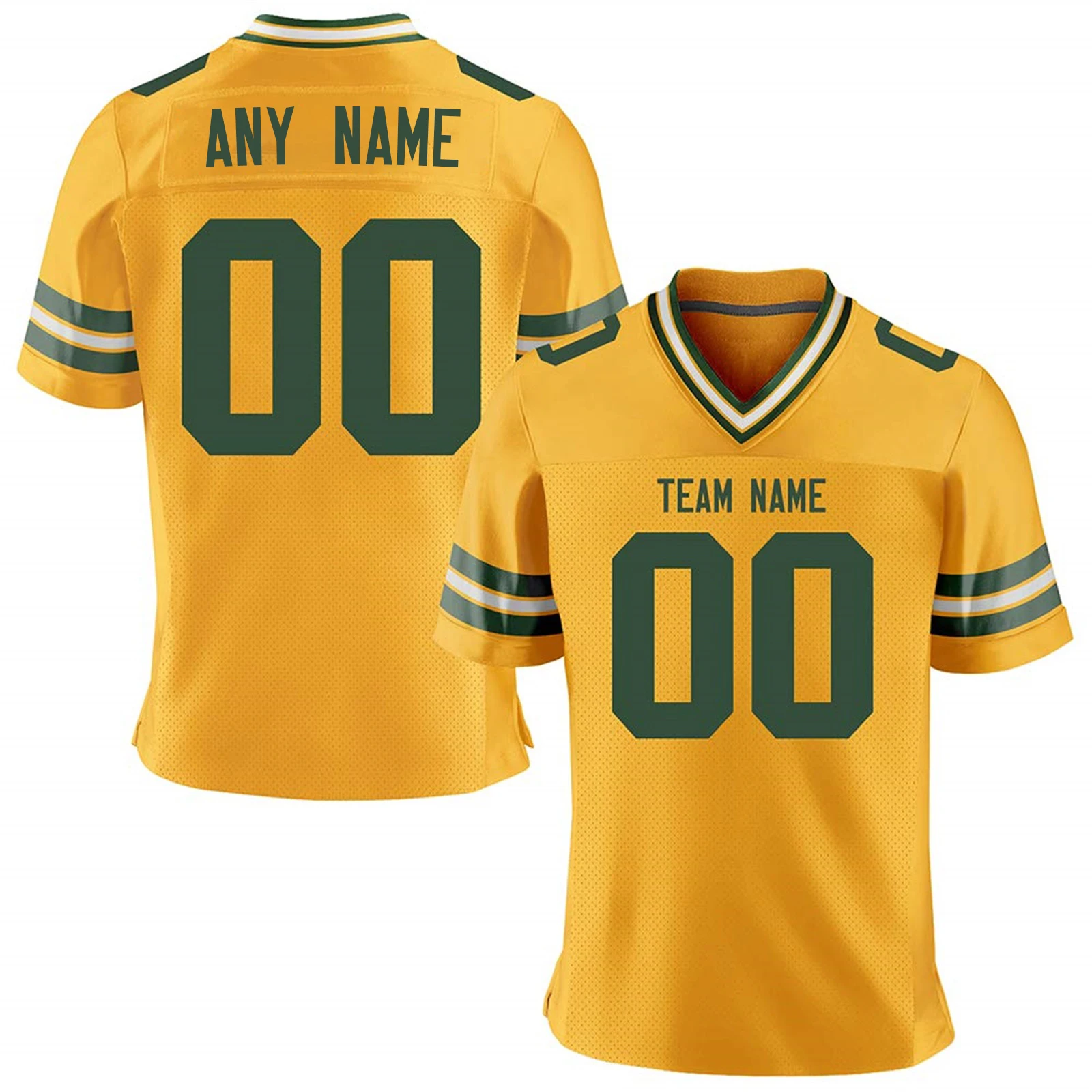 thumbnail image 1 of Camiseta de fútbol americano personalizada de los Green Bay Packers para hombres, mujeres y jóvenes, con nombre del equipo impreso personalizado y número, chándal, regalo para fanáticos, 1 of 5