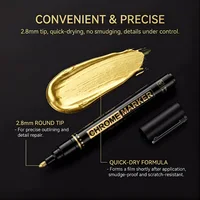 1/5 Pcs Chrome Markers Waterproof DIY Model Painting Calligraphy Art Projects Metal Ceramic Color Correction Home Office Tool 4