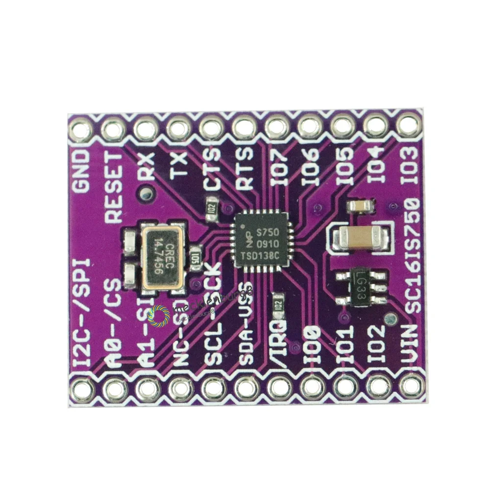 CJMCU-750 SC16IS750 산업용 제어용 I2C-Bus / SPI 인터페이스가있는 단일 UART