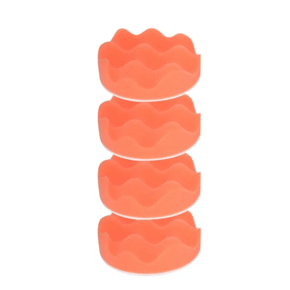 19 x Undulate Sponge Polishing Pad Car Paint Grinding Pads Clean Brush Tools for Car Polisher 180mm Self-Adhesive