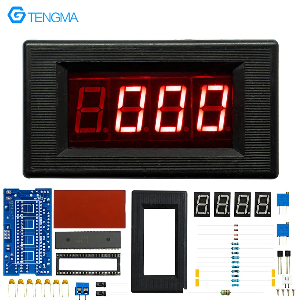 Kit Fai Da Te Voltmetro Digitale LED ICL7107 - DC 5V 35mA Per Misuratore Tensione