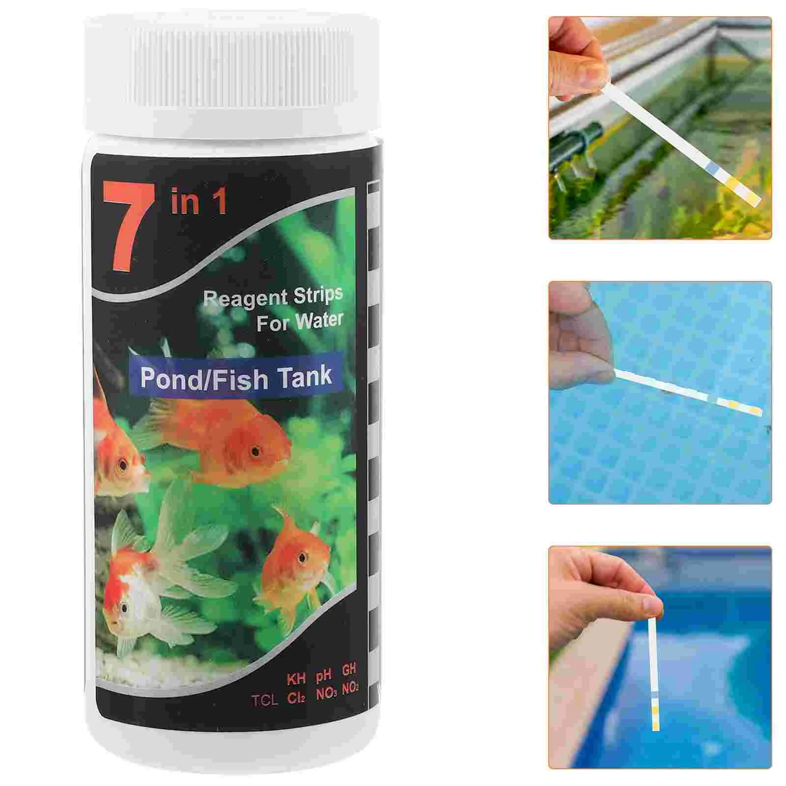 Water Quality Testing Reagents Fish Bowl Aquarium Kit Tank Plastic Testers Strips Tool for