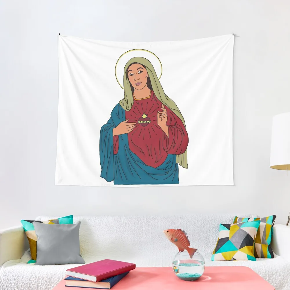 

Cardi B Mother Mary Tapestry Decor For Bedroom Home Decor Accessories Funny Tapestry