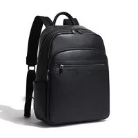 2024 Fashion New Brand Natural Cowskin Genuine Leather Men's Backpack Large Capacity Shoolbag Boy Laptop Backpack Computer Bag 2