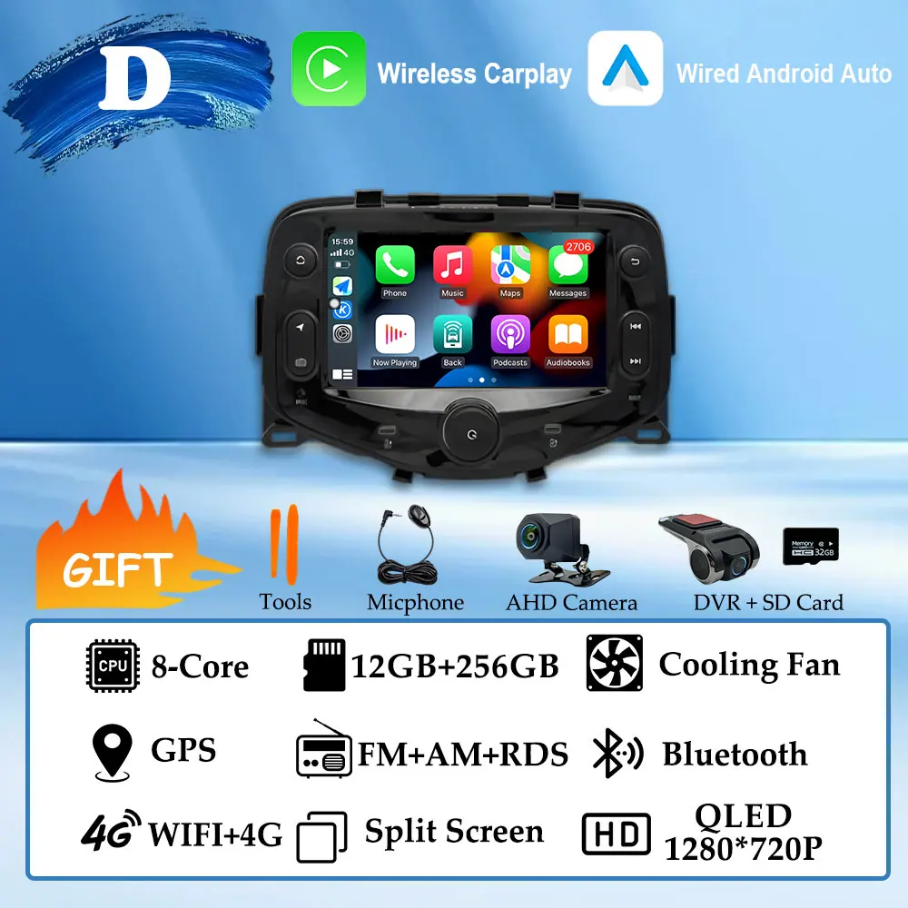 (D) 12G 256G AHD DVR