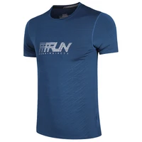 Printing Run Short Sleeves Gym Breathable Fashion Compression Sport Polyester Tee Men Workout Tranning Quick Drying Tshirt 1