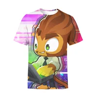 Balloon Tower Defense BLOONS TD6 Loose Breathable Men's and Women's T-shirt 3D Printing 1