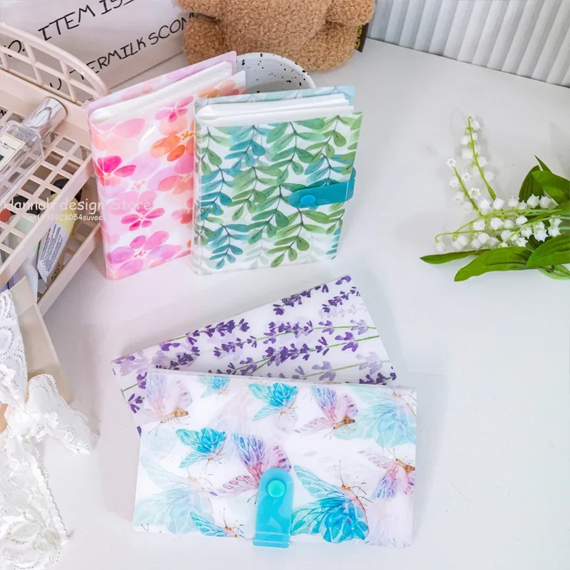120 Slots Simple Storage Album for Small Sticker Sorted Nail Art Sticker Book Flower Cover Holder Organizer Accessories