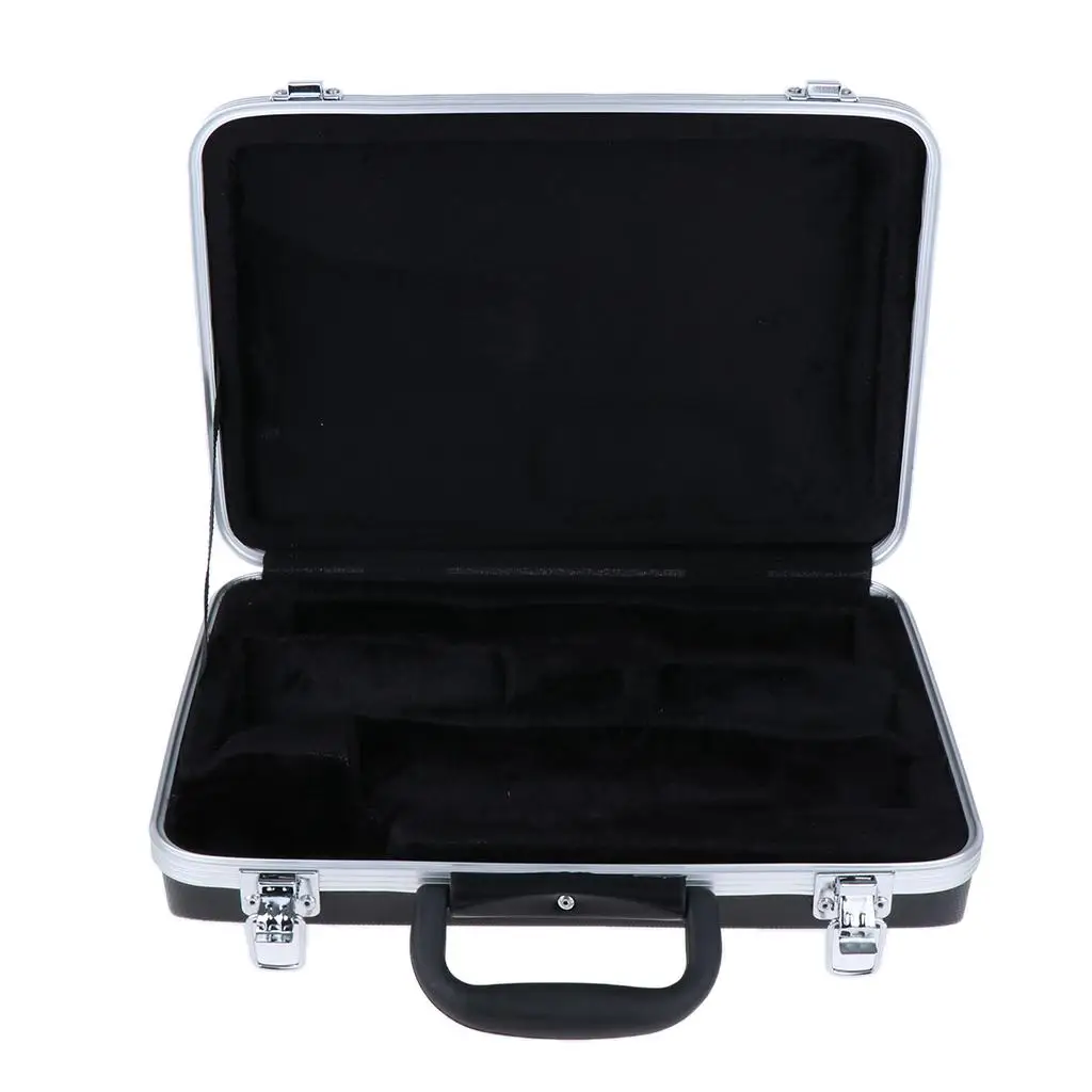 Clarinet Carrying Suitcase Box ABS Material Suspension Padding Accessories Bag for Music Instrument Storage