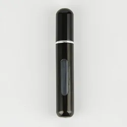 Portable Mini Refillable Perfume Spray Bottle - 8/5ml Travel-Friendly Atomizer Container - Colour (8ml Bright black)