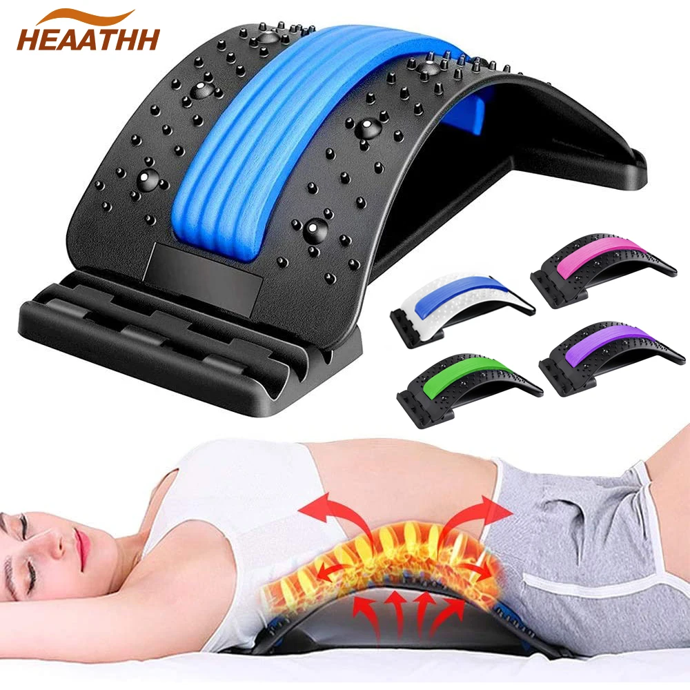 Adjustable Back Massager Posture Corrector Waist Back Stretching Treatment for Spinal Stenosis Herniated Disc Sciatica Scoliosis spinal electrode for intradiscal vertebral disc manipulation spine scope instrument