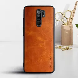 Luxury Vintage Leather Skin Phone Cover - Premium Case for Sophisticated Style and Protection (Yellow)
