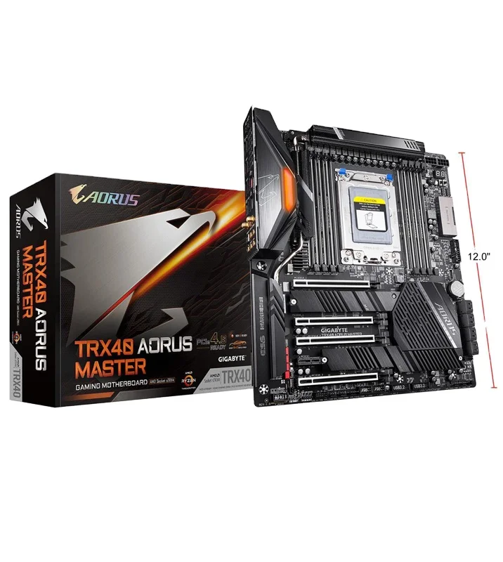 

TRX40 AORUS MASTER sTRX4 AMD TRX40 SATA 6 Гб/с Расширенная материнская плата ATX AMD