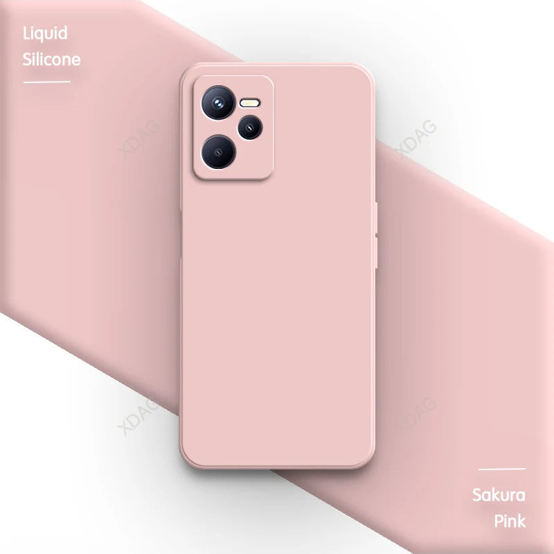 Enhanced Soft Liquid Silicone Square Lens Protection Phone Case - Premium Back Cover in Classic Design