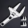Multi-function Adjustable Wrench Aluminium Alloy Large Open Wrench Universal Spanner Repair Tool for Water Pipe Screw Bathroom 6