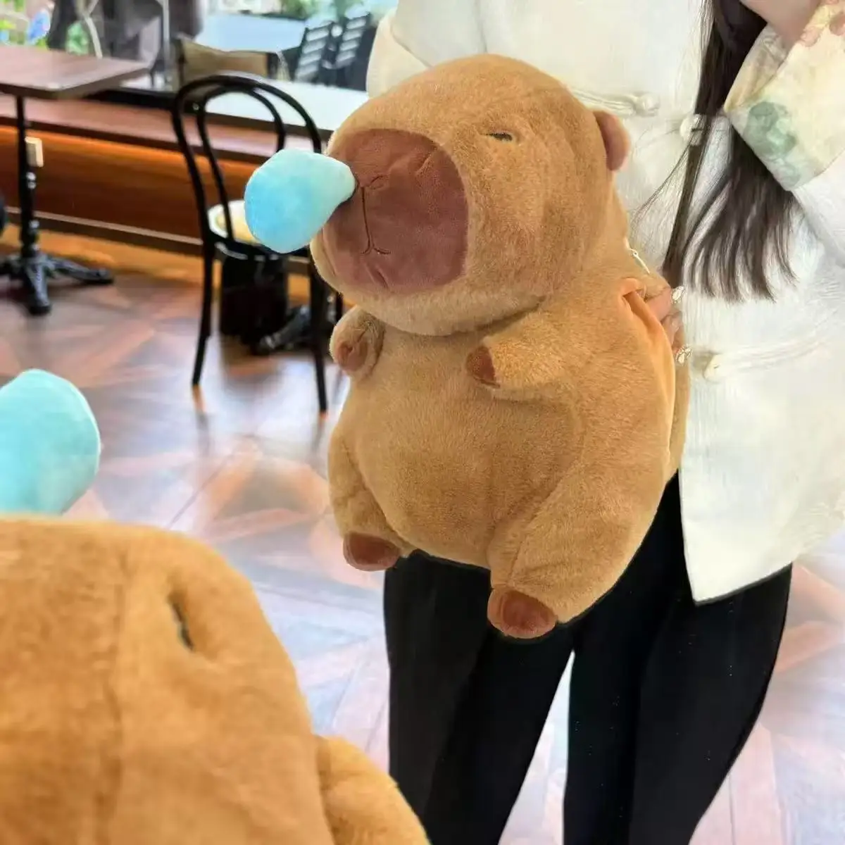 Stuffed Animal Hand Warmer Winter Hand Warming Muff Capybara Stuffed Soft Warmer With Hot Water Bottle For Girls Ladies Children