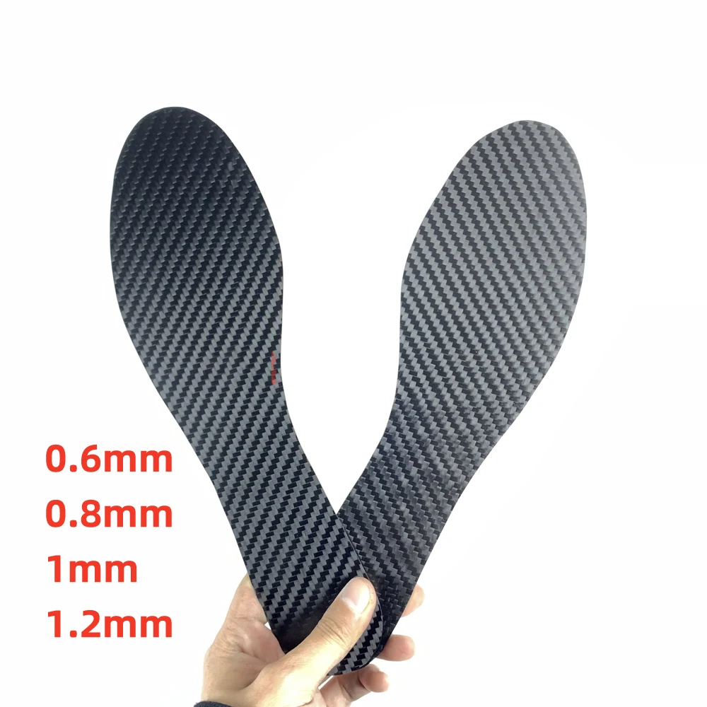 0,6mm/0,8mm/1mm/1,2mm Carbon Faser Sport Einlegesohle Männlichen Schuh-pad Orthesen Schuhe Sneaker einlegesohlen Platte Hochwertige – Detail 4