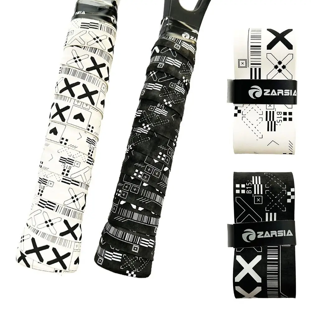 Racket Grips Black White Badminton Racket Overgrips Soft Matte Self-adhesive Non-Slip Grip Tape Shock Absorption Fishing Rod Over Grips