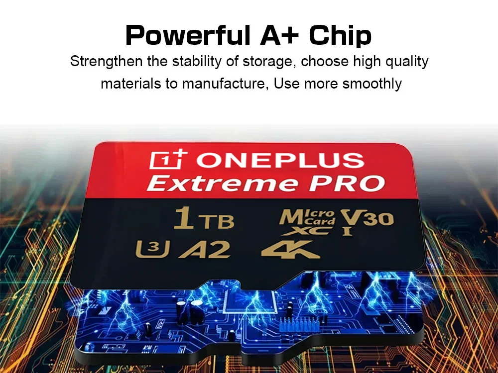 원플러스 128GB 마이크로 2TB TF/SD 카드 고속 메모리 카드 안정적인 성능 1TB 512GB 휴대폰 디지털 카메라 노트북 PC MP3용