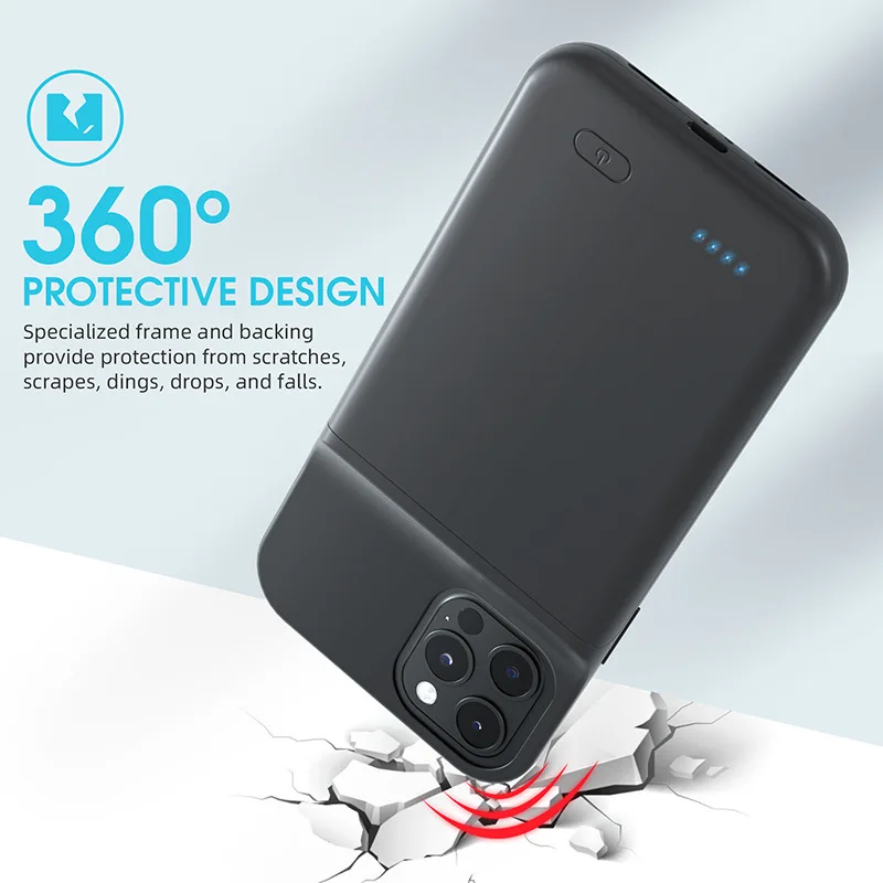 External Battery Phone Charging Case For iPhone 16 15 14 13 12 11 6 6s 7 8 Plus se power bank