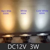 Dimmable LED Spotlight 3W DC12V 24V Recessed Light Adjustable Angle Hole cut  42mm Indoor Light Showcase Cabinet Downlight 4