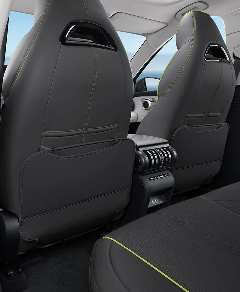 For BYD Yuan Plus Atto 3 2022-2025 Car Seat Back Anti Kick Protector Pad Leather Anti Dirty Protection Mat Interior Accessories