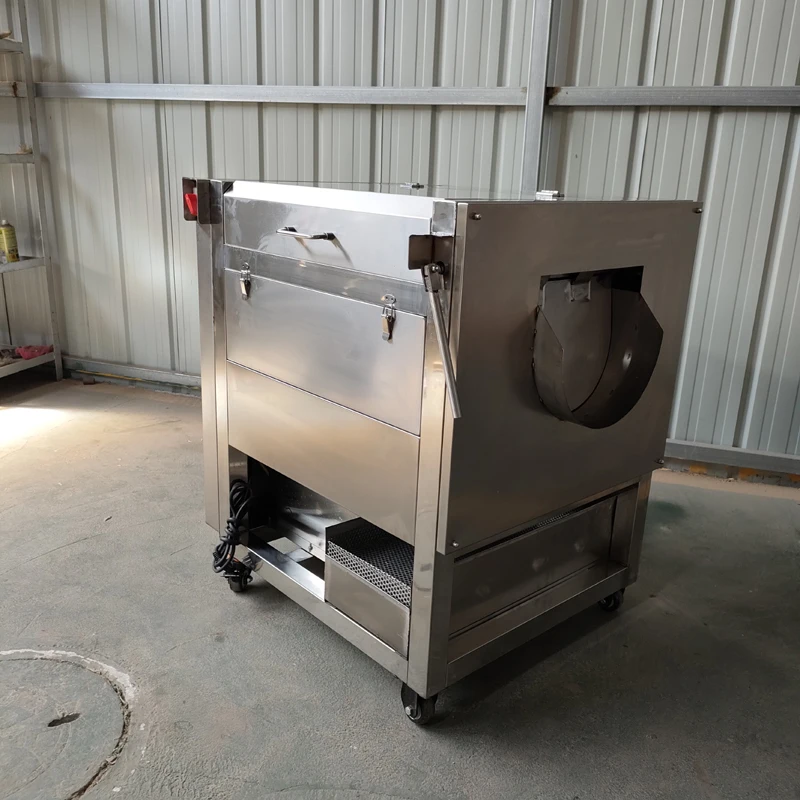 2025New Commercial Vegetable Fruit Washing Peeling with Brusher Cleaning Potato Machine Stainless Steel 304 4
