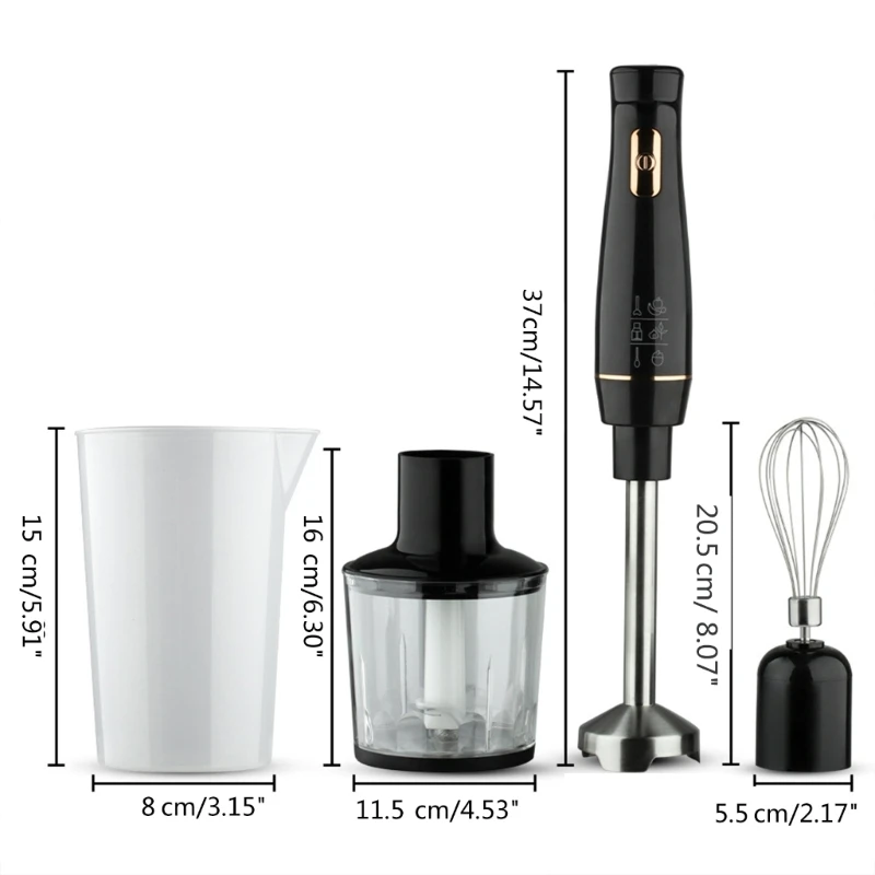 Electric Milk Frother Hand Immersion Blender Electric Whisk Hand Blender Electric Egg Beater Immersion Hand Blender Food Mixer Handheld Milk Frother Egg Whisk Easy to Clean