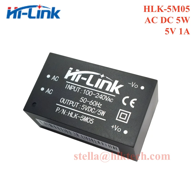 HLK-5M12 HLK-5M05 HLK-5M24 HLK-5M03 HLK-5M09 Hi-Link original 5W AC DC power module 220V to 3.3V/5V/9V/12V/15V/24V Switch CE FCC 3