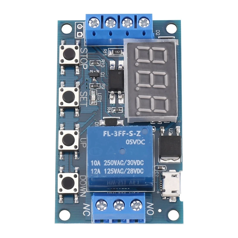relay trigger cycle timer delay switch circuit board timing control module 01