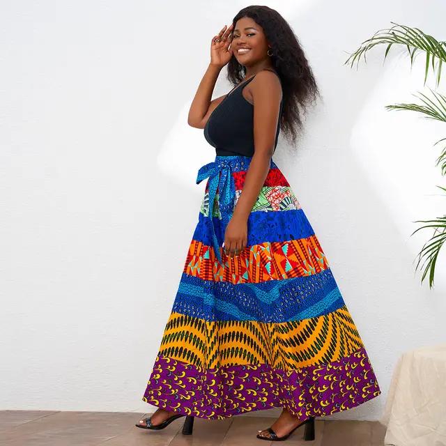 Ndidi High Waist Ankara Skirt - Image 3