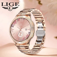 LIGE-reloj inteligente para mujer, accesorio de pulsera con Bluetooth, llamadas, IA, asistente de voz, personalizado, Monitor de salud facial, 1,32 pulgadas