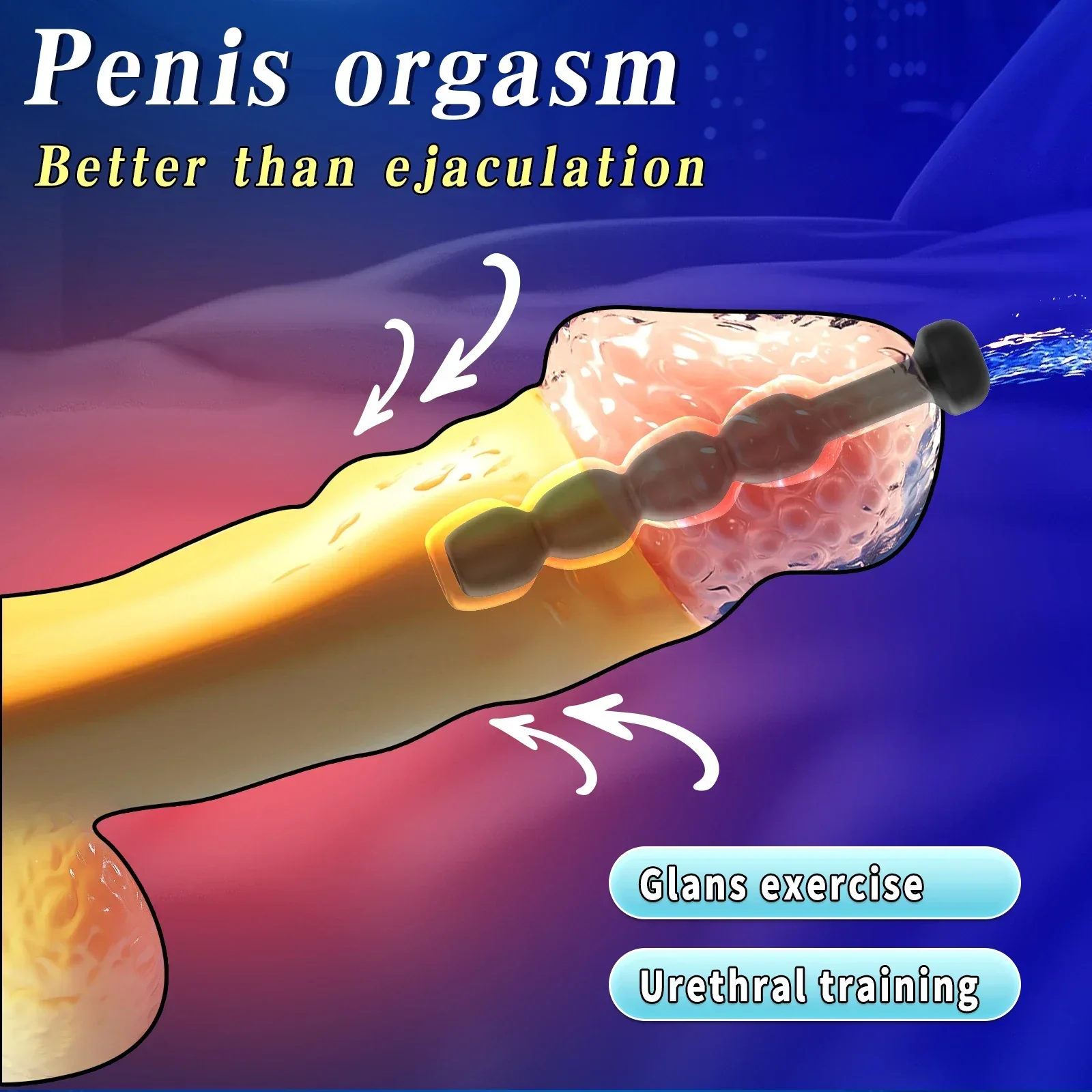 Penis Sex Toys Soft Silicone Penis Plug Hollow Urethral Dilator Sextoys Homme BDSM Urethral Plug Masturbation Stimulate Adult Sex Toys