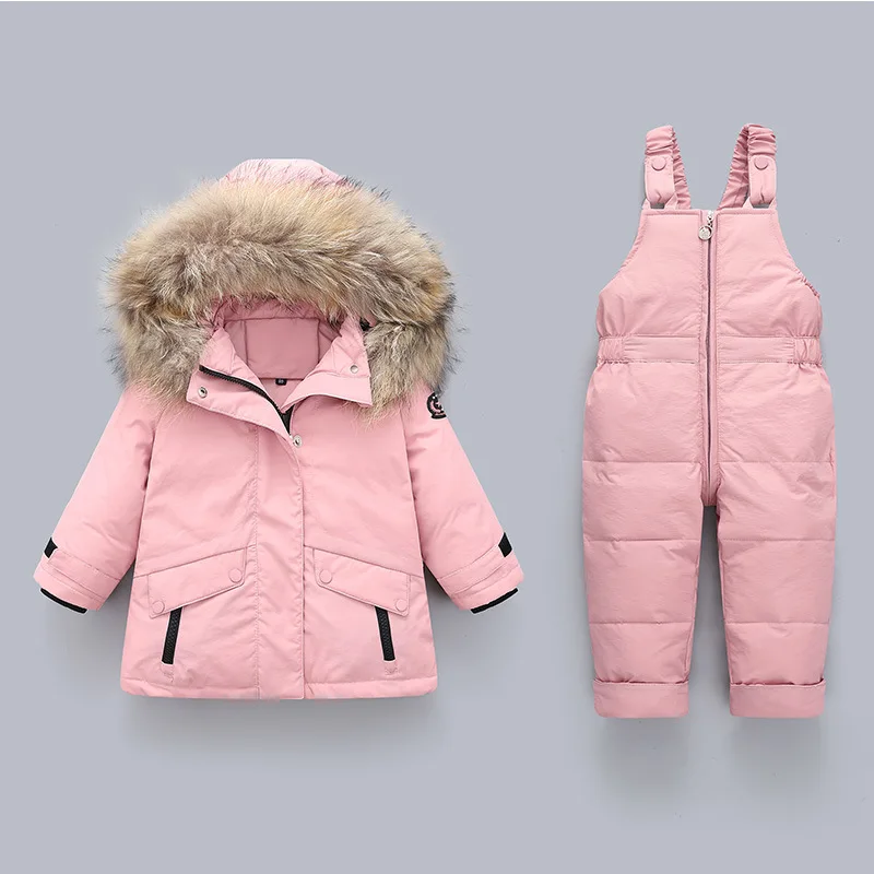 

New Baby Down Jacket for Boys Thickened Winter Clothes Suit Aged 1-4 Cold Winter Clothing for Girls Toddler Kids Outerwear