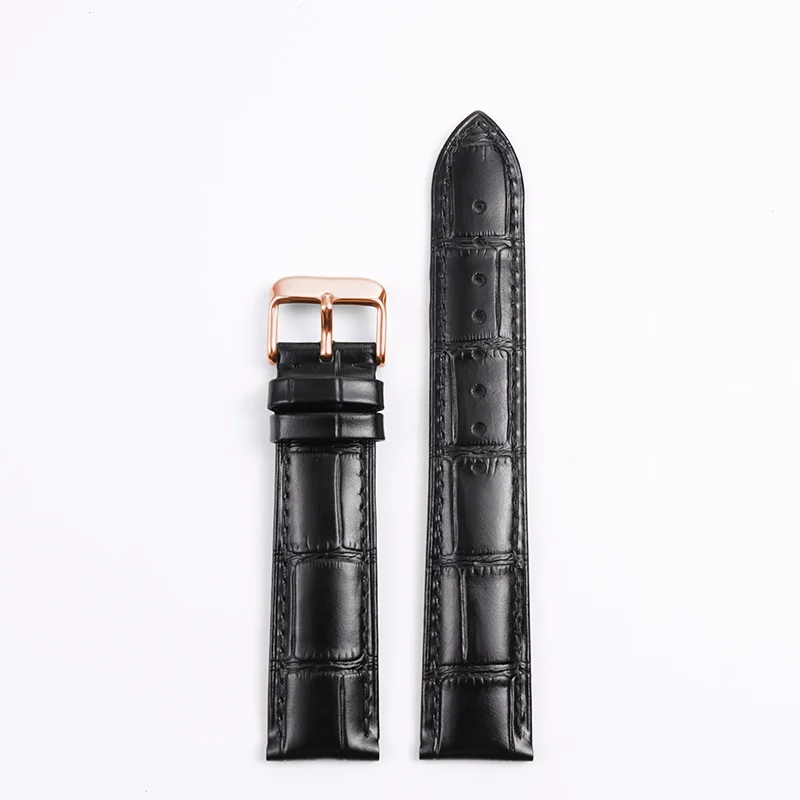 Premium Genuine Calfskin Leather Watch Band - Quick Release Strap