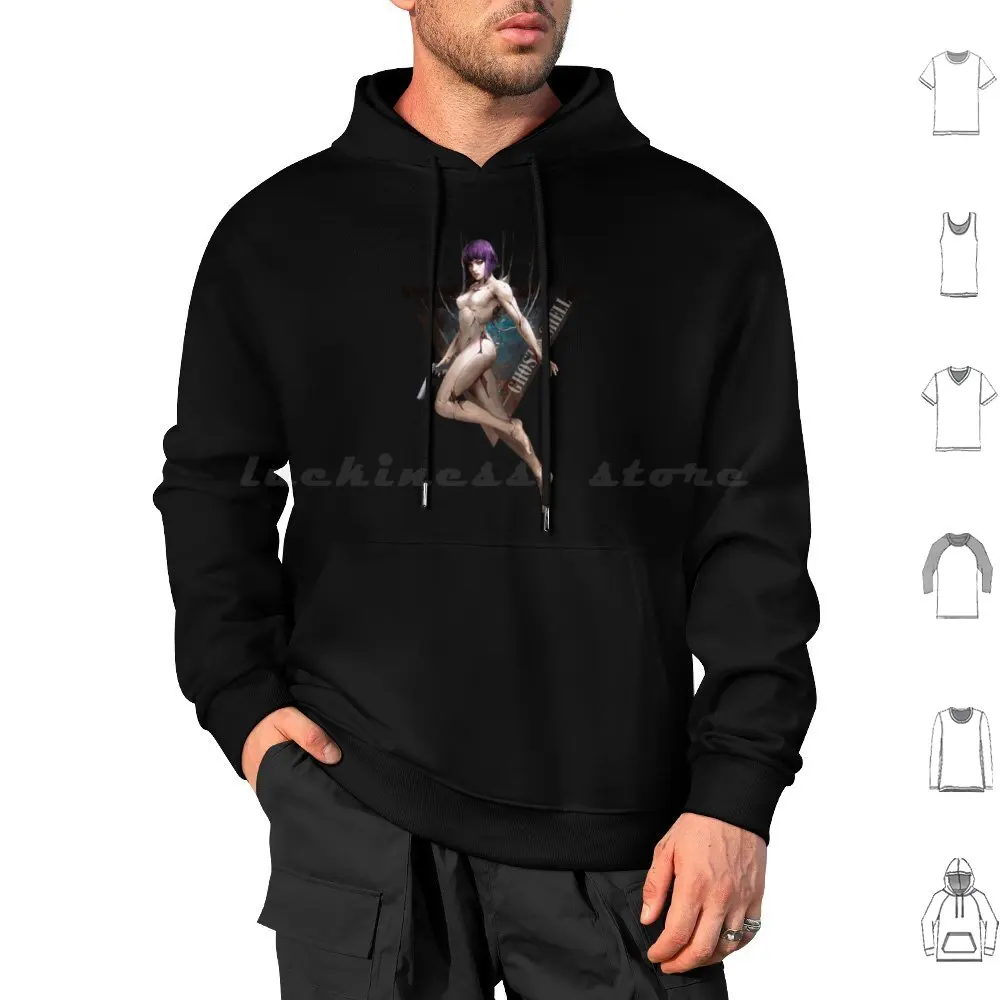 

Ghost In The Shell Hoodies Long Sleeve Ghost Shell Ghost In The Shell Anime Manga Gits Japan Kusanagi Section 9 Cyber