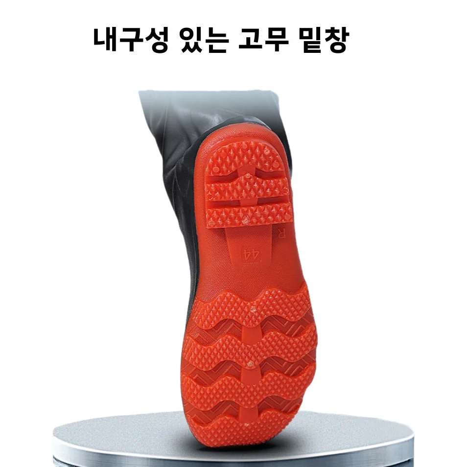 두꺼운 방수 낚시 장화 하프 바디 오버롤 소가죽 힘줄 방수화 통기성 낚시 부츠 레인슈즈