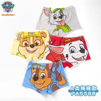 4 pièces/lot 100% véritable Paw Patrol garçons sous-vêtements coton enfants culottes dessin animé enfants caleçons respirant slips pour garçon 5