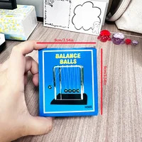 Small-Size Metal Newton Pendulum Newton Cradle Balance Steel Balls Pendulum Ball Decor Home decoration Physics Science Pendulum 2
