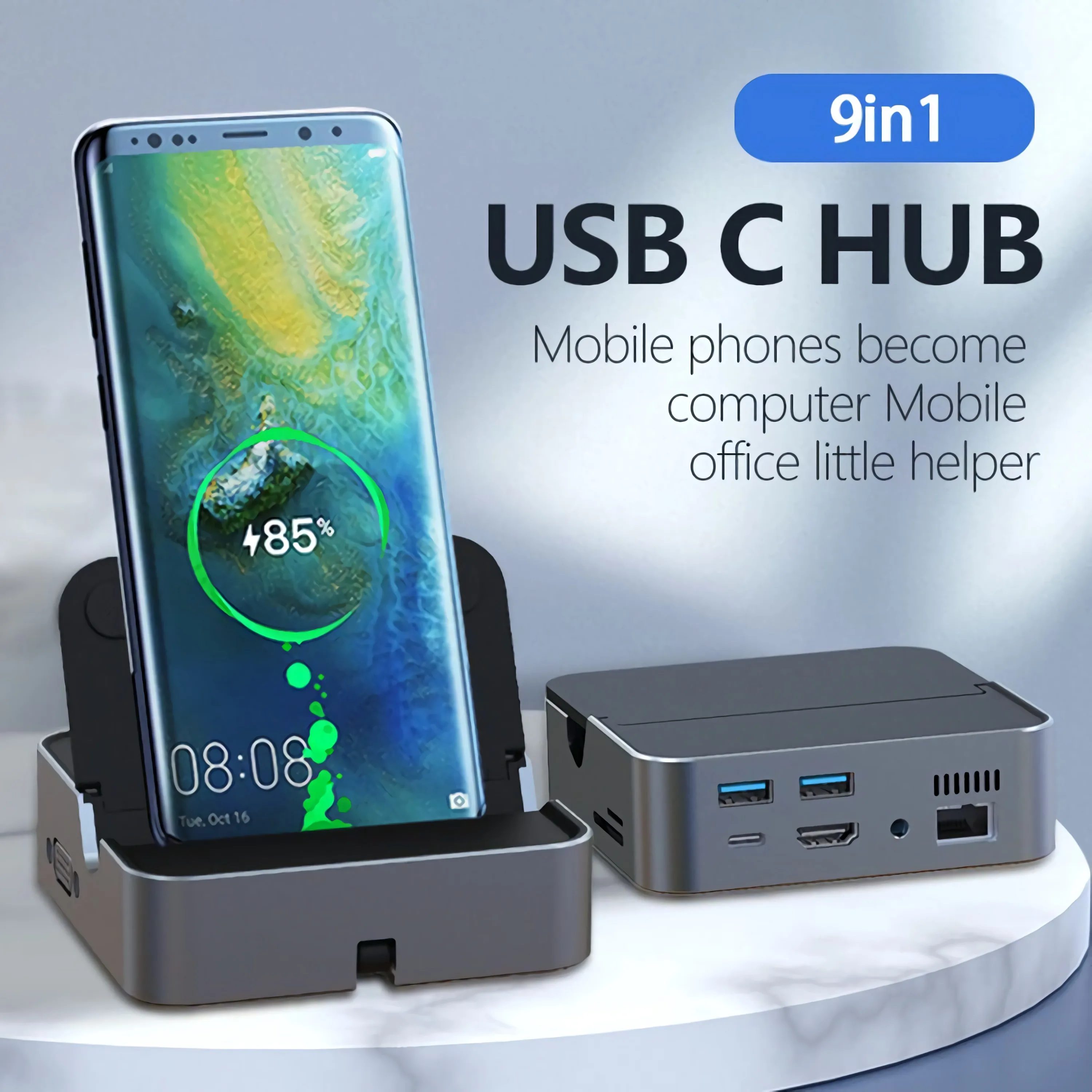 9in1-Type-C-Docking-HDMI-compatible-Dock-Station-Base-USB-3-0-HUB-USB ...