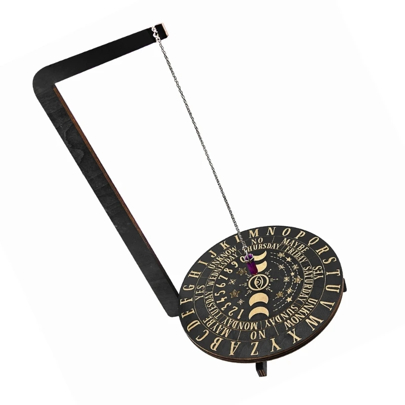 Pendulum Display Stand Crystal Pendulum Stand Crystal Holder Divinations Wood Pendulum Board Pendulum Holder for Crystal