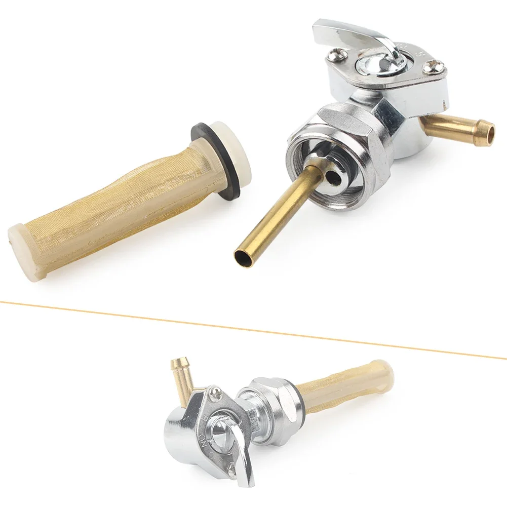 

Fuel Valve Petcock Left Outlet 13/16" for Harley Sportster Big Twin 1975-Up tanks with (22mm) 13/16" threads
