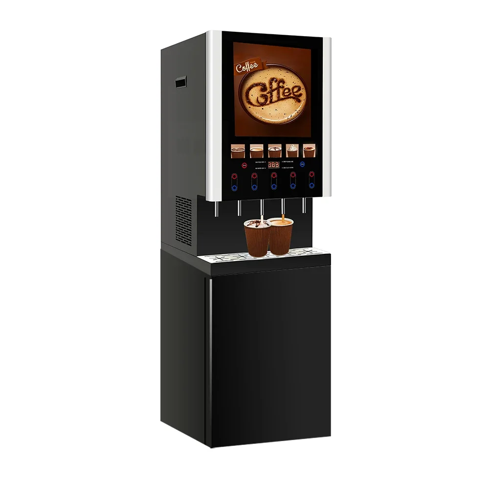 Commercial Users-Friendly Instant Fully Automatic Vending Coffee Maker Machine 220v 4