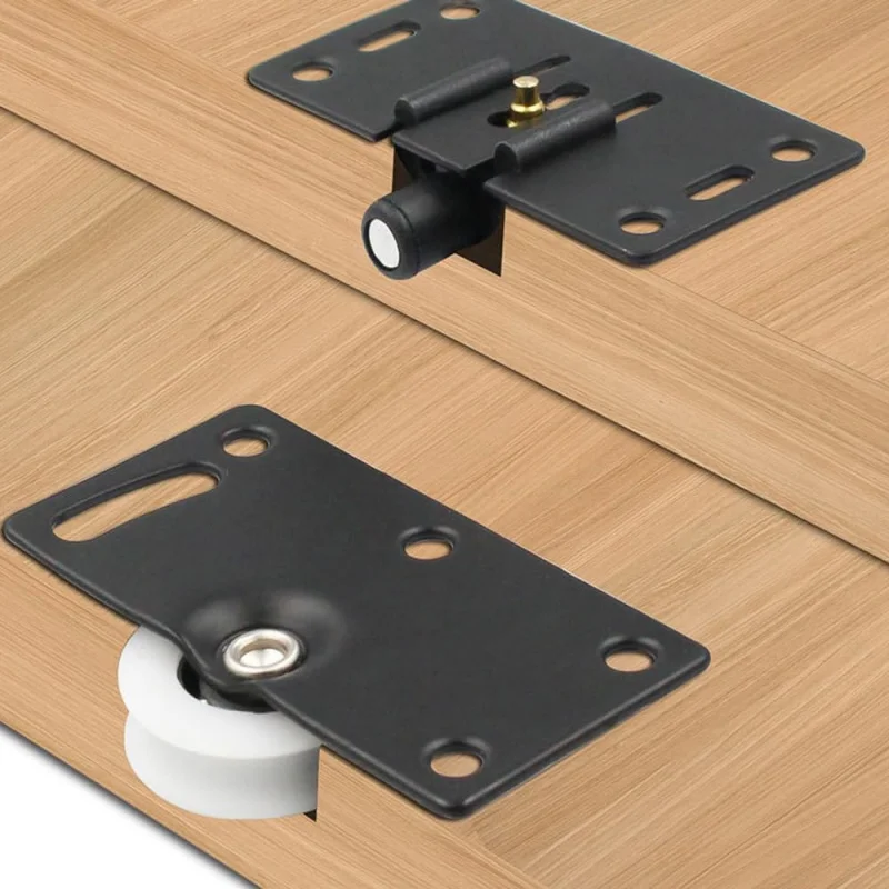 Sliding Closet Door Roller Wardrobe Pulley Cupboard Casters Sliding Door Wheel Thicken Furniture Runners Roller Hardware 2 Sets