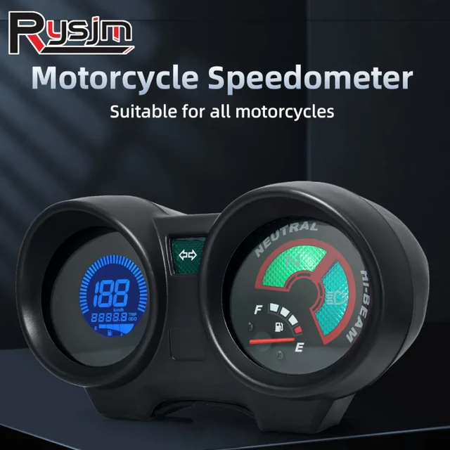 Pantalla LED de velocímetro digital para motocicleta para reemplazo de  Brasil CG150 V kusrkot Tablero digital