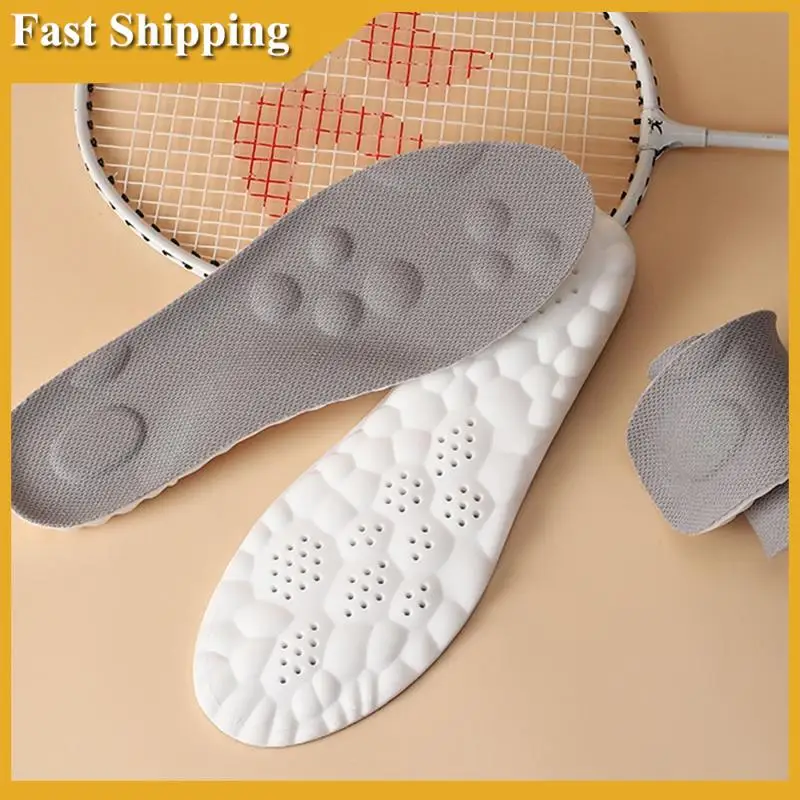 5Pairs 4D Memory Foam Insoles,4D Constant Temperature Comfort U-Shape Sports Memory Foam Shoe Inserts Size 42-A02P