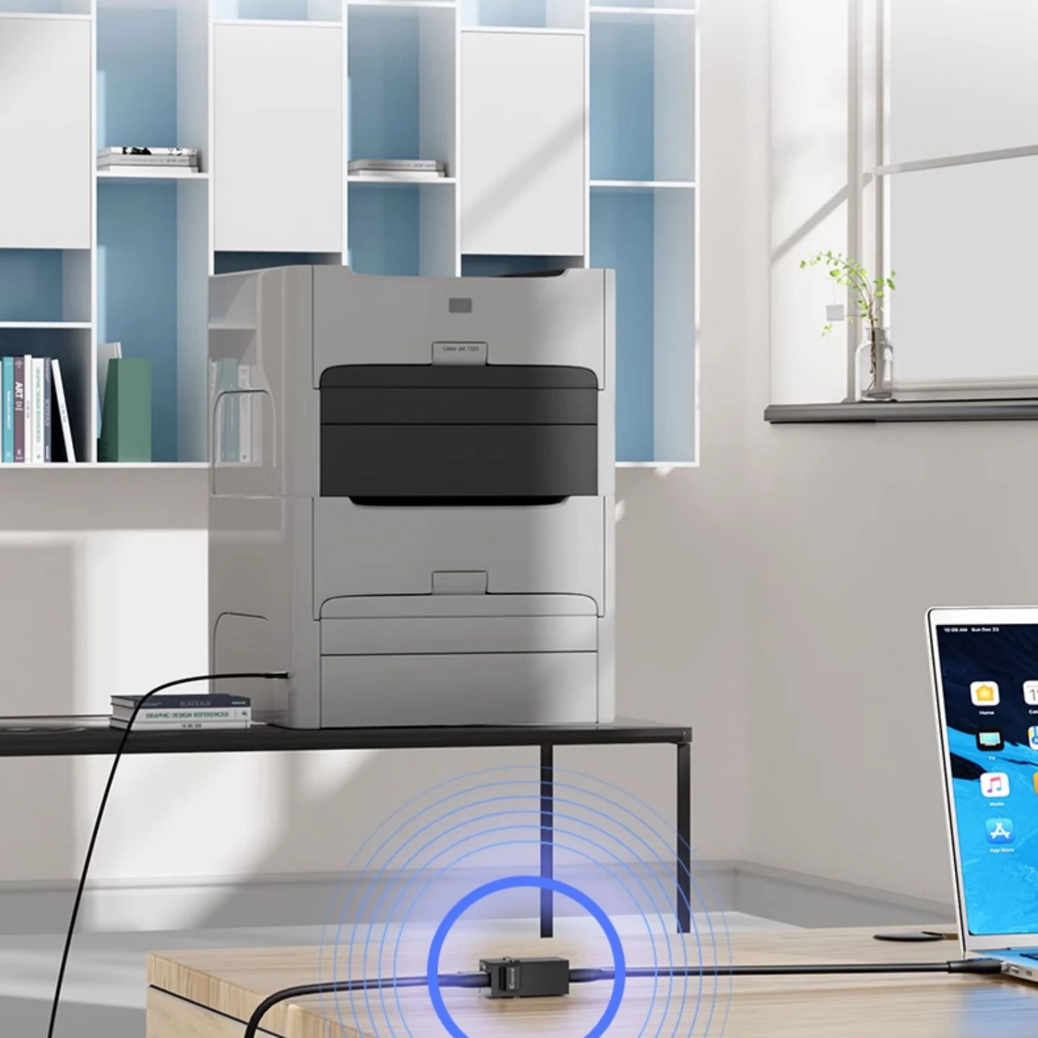 Universal Keystone Jack Adapter with USB 3.0, Type C, RJ45, and 4K HDMI Snap-In Connectors
