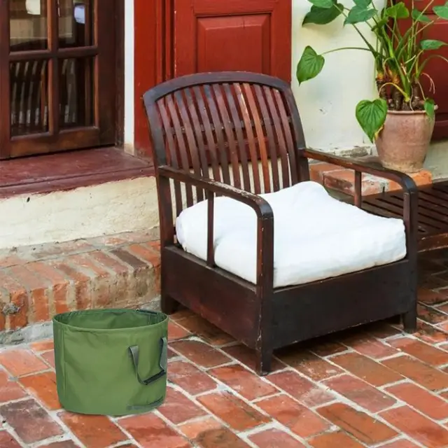 Kerti Hulladék Levélzsák Nagy Kapacitású Újrafelhasználható Levél Megfelelő Levelek Tárolás Kültéri Gyep Otthoni Udvarra És Hulladékzsákokra - Image 2