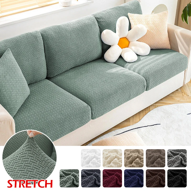 

Jacquard Sofa Seat Covers Stretch Sofa Couch Cover for Living Room Sofa Cushion Cover Protector Removable Washable Slipcover