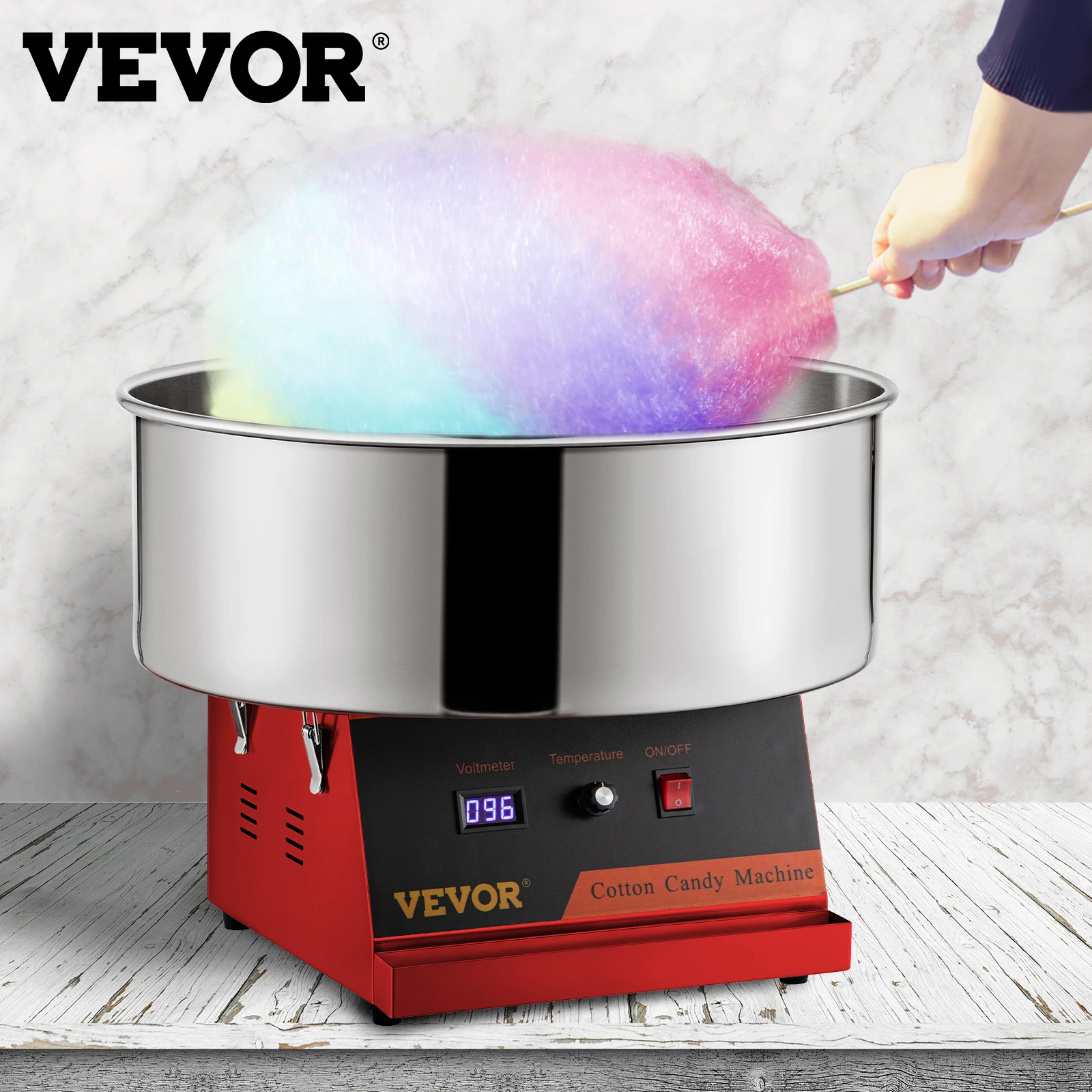 Vevor Electric Cotton Candy Machine Commercial Candy Floss Maker 1050w